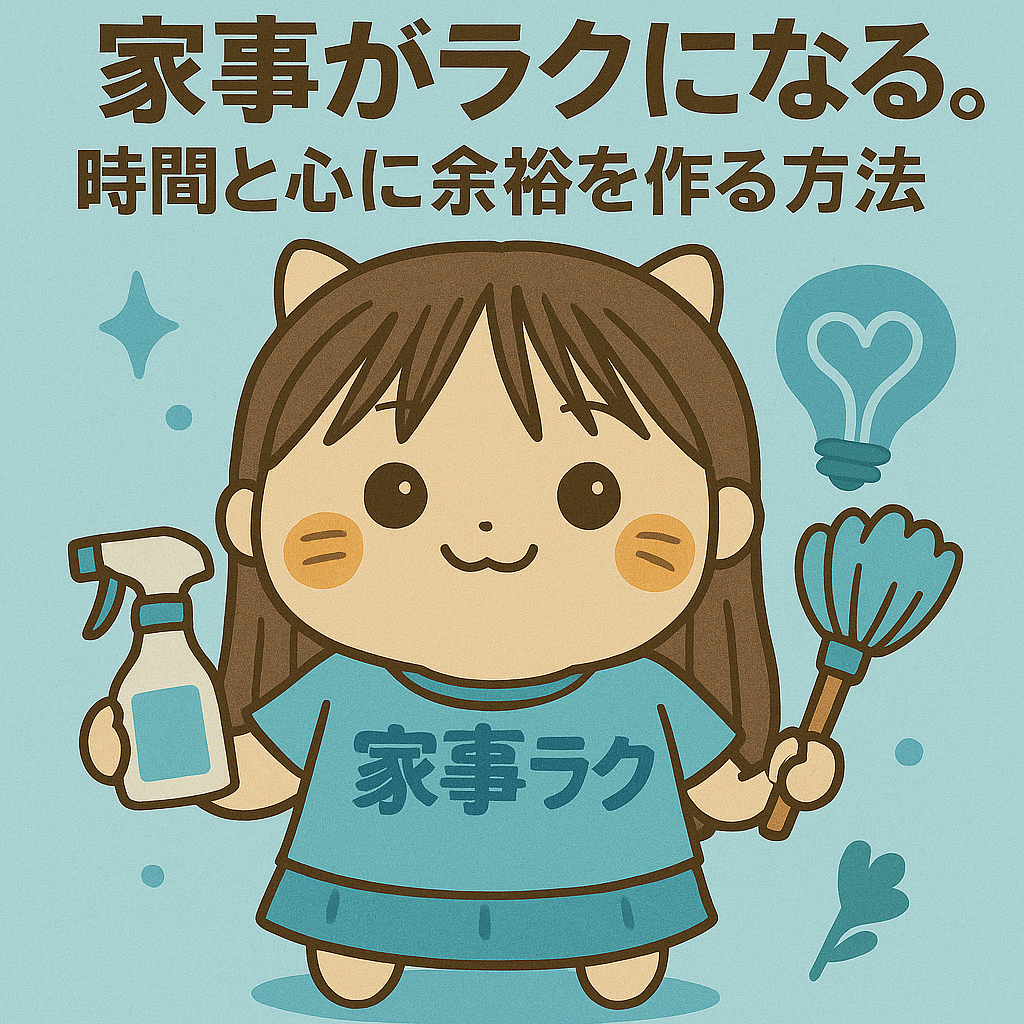 ⌚これだけで家事がラクになる。時間と心に余裕を作る方法